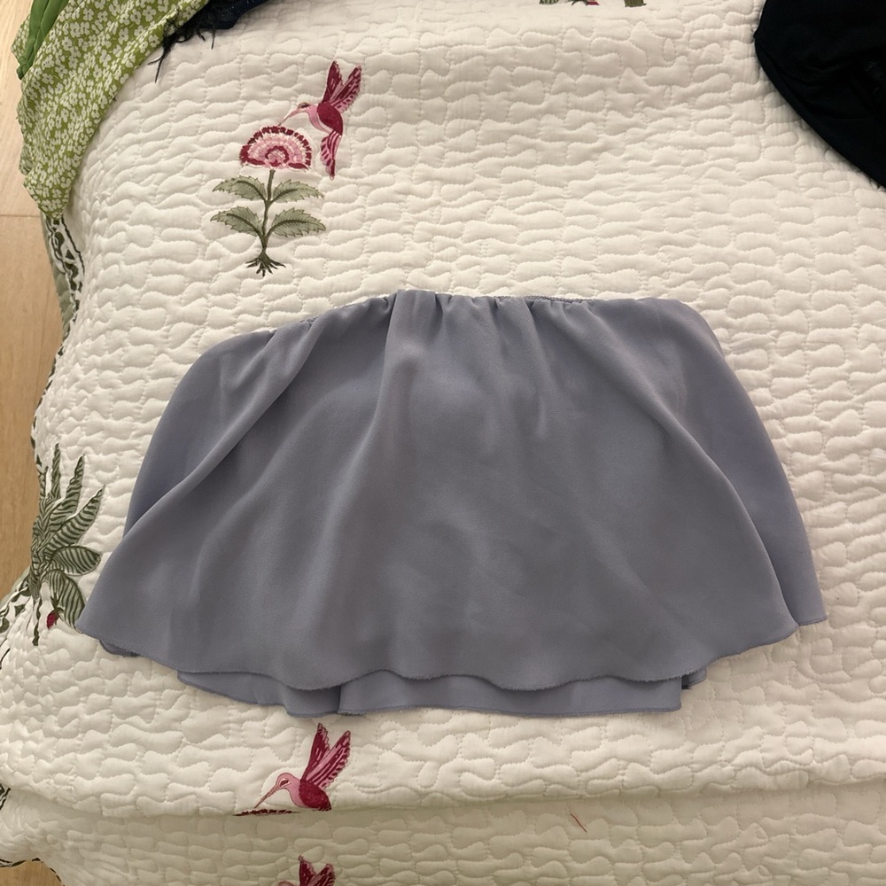 Wilfred Soft Blue Strapless Top